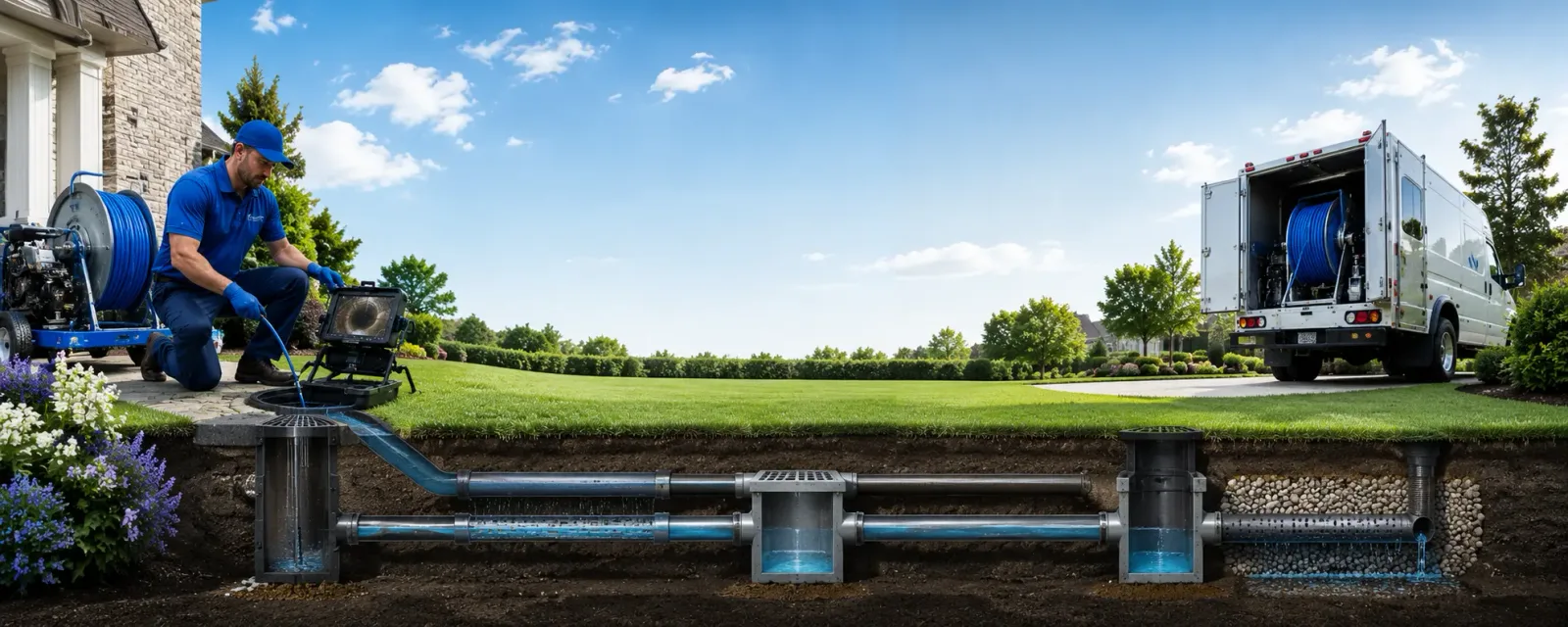 Outdoor drain cleaning information for Deering, MO
